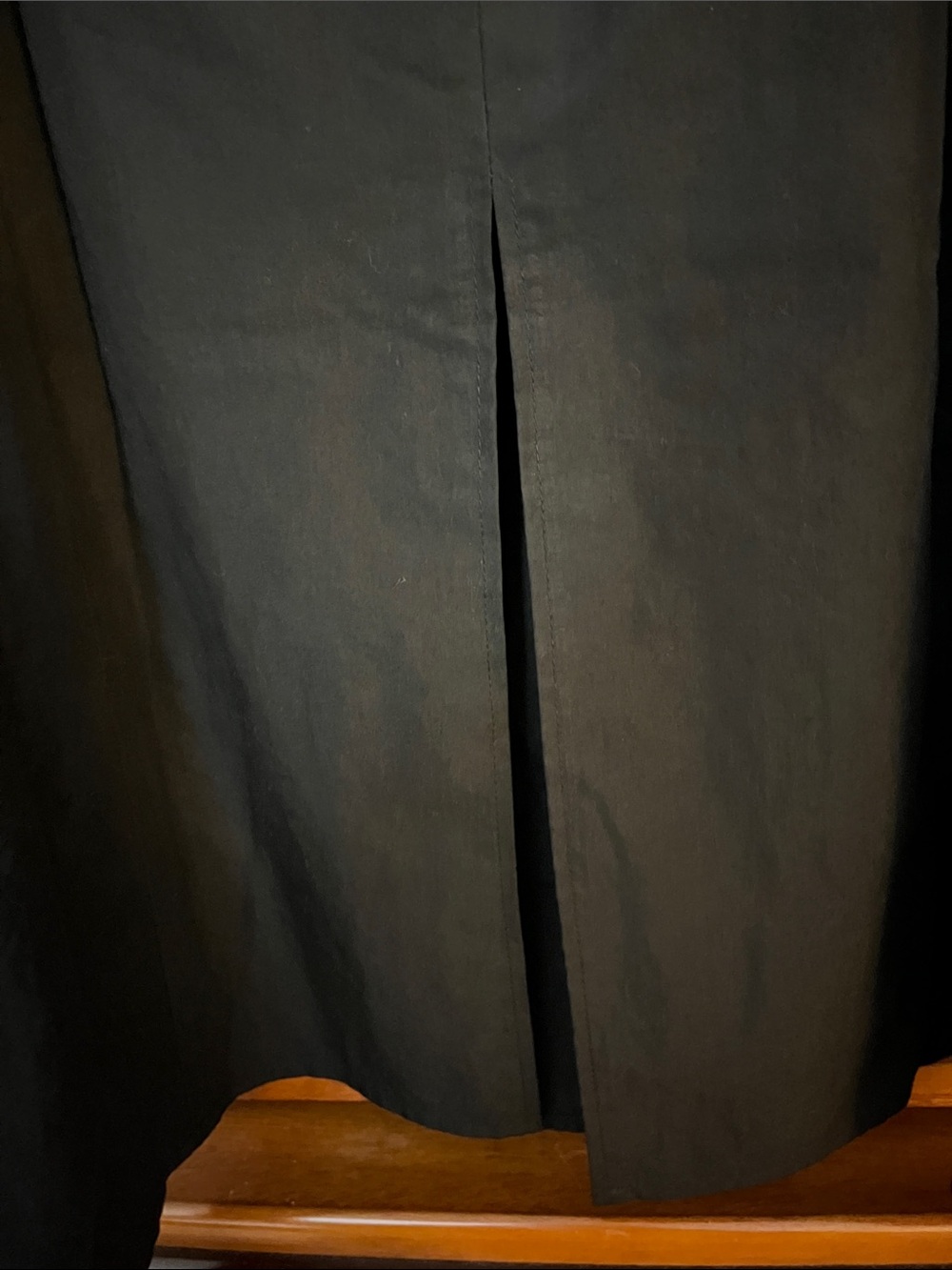 NWT Heyson Black Drawstring Paperbag Waist Column Skirt w/Pockets & Back Vent - Picture 5 of 6